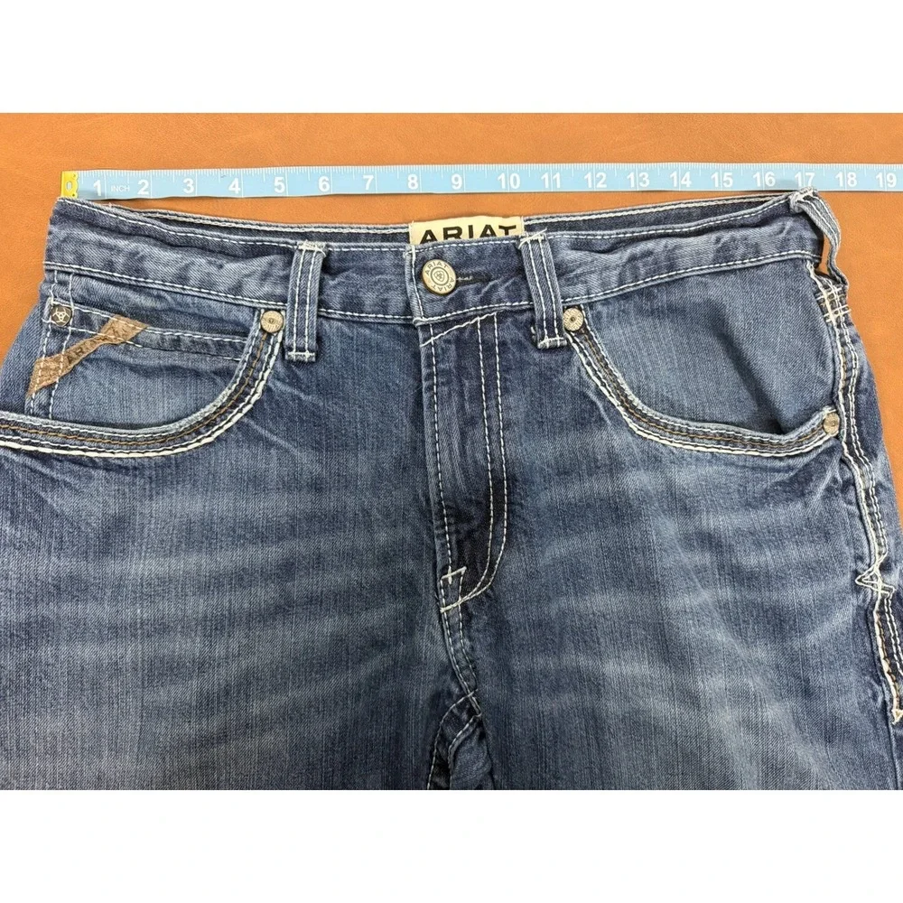 Ariat Mens M4 Low Rise Coltrane Boot Cut Jean 32x34 Blue Western Rodeo
